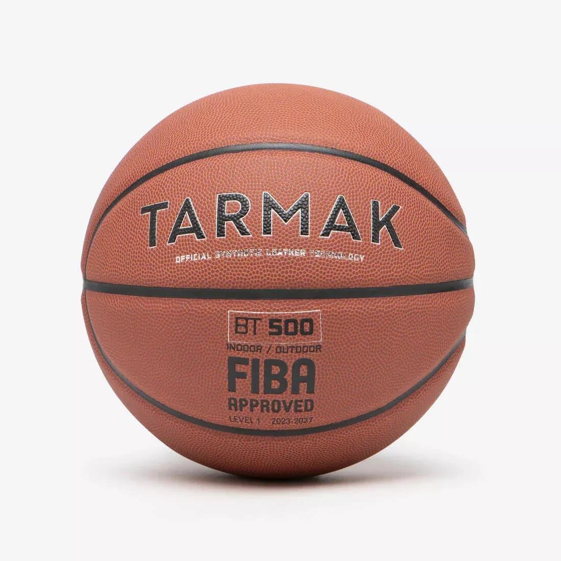Unisex Basketball - Bt500, Brown, No Color, large image number 0
