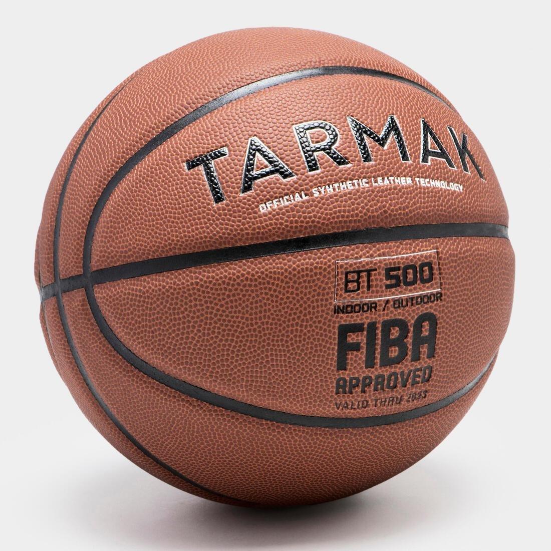 Unisex Basketball - Bt500, Brown, No Color, large image number 2