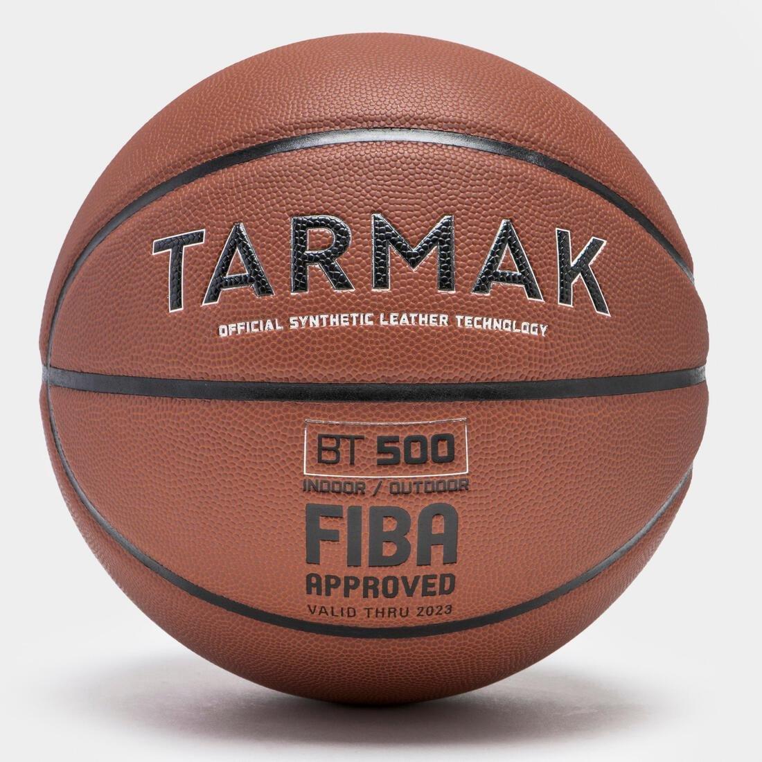 Unisex Basketball - Bt500, Brown, No Color, large image number 3