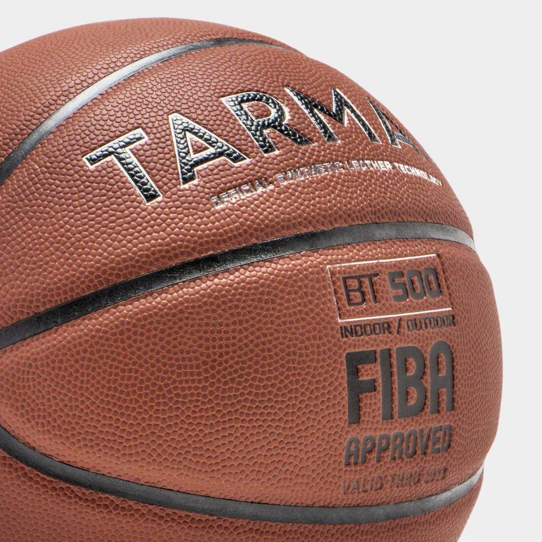 Unisex Basketball - Bt500, Brown, No Color, large image number 6