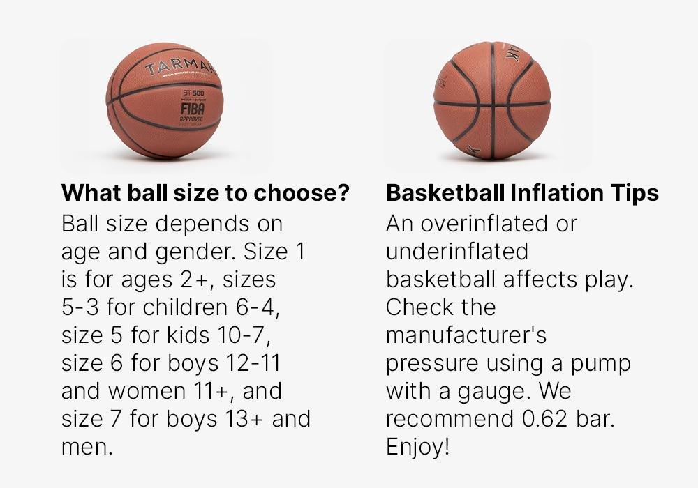 Unisex Basketball - Bt500, Brown, No Color, medium