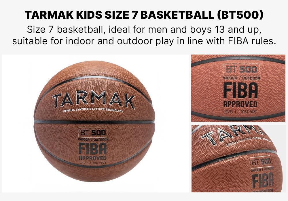 Unisex Basketball - Bt500, Brown, No Color, large image number 18