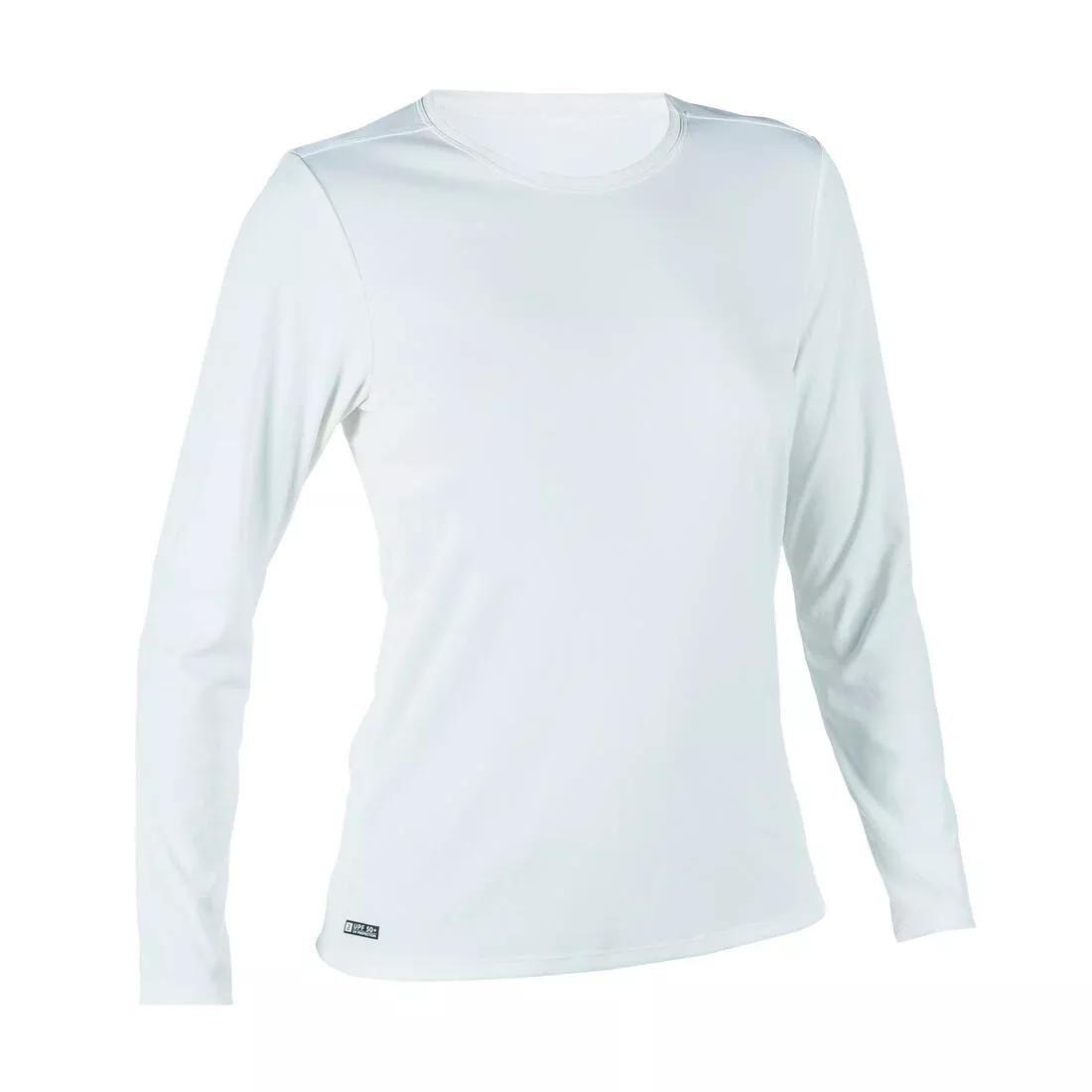 Women Surfing Long-Sleeved Uv-Resistant T-Shirt, Snow White, , large image number 2