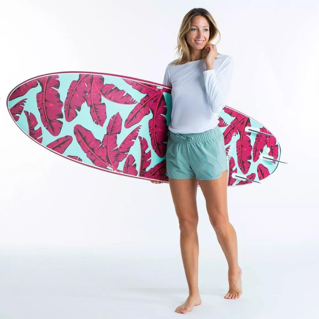 Women Surfing Long-Sleeved Uv-Resistant T-Shirt, Snow White, , large image number 6