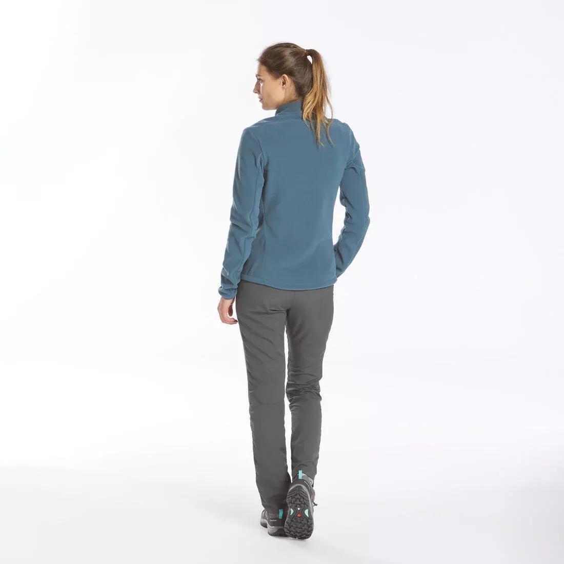 Womens Mountain Walking Fleece - Mh100, Burgandy, No Color, large image number 9