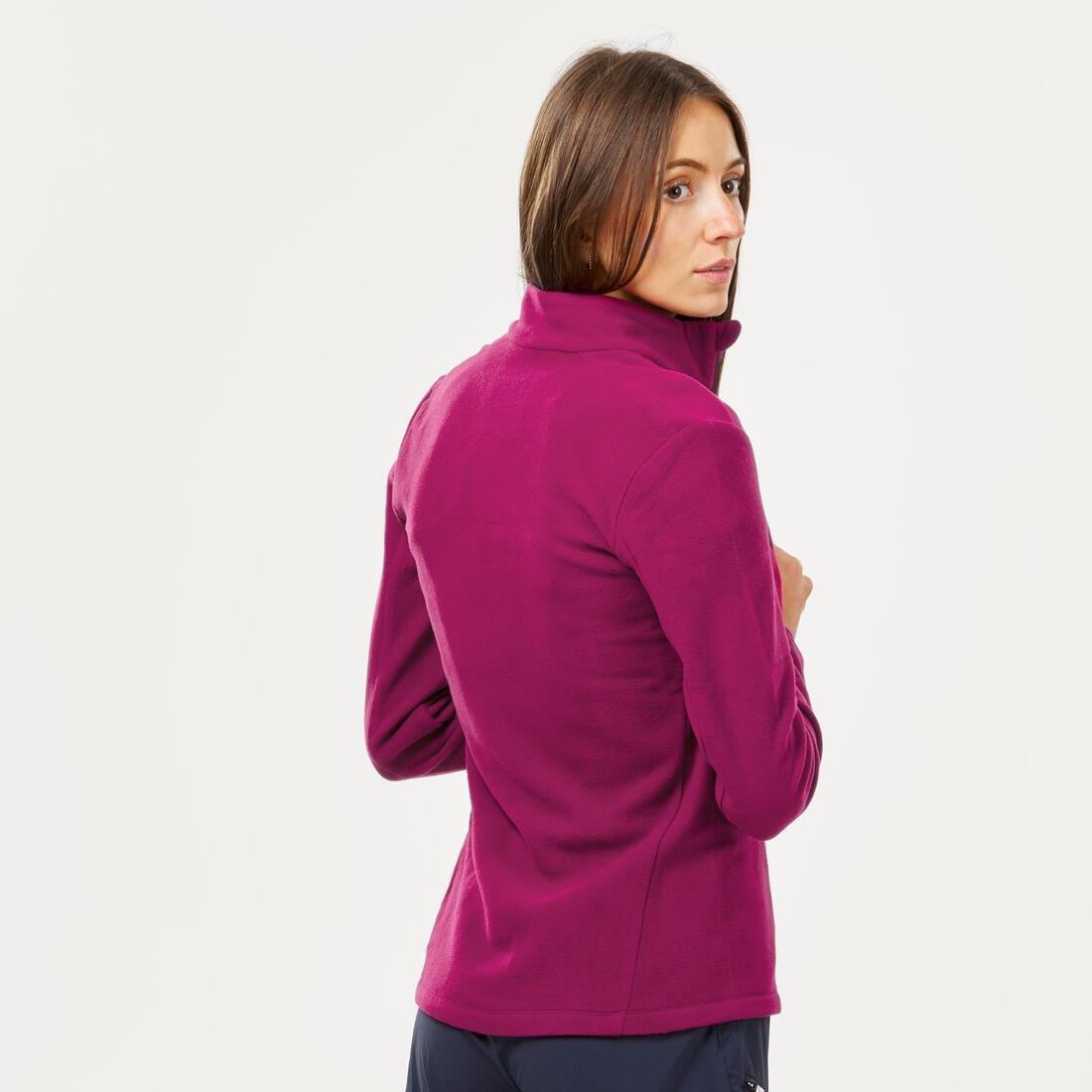 Womens Mountain Walking Fleece - Mh100, Burgandy, , large image number 10