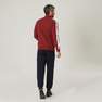 DOMYOS - Men's Zip-Up Fitness Sweatshirt 500 - Green/Glacier, Linen