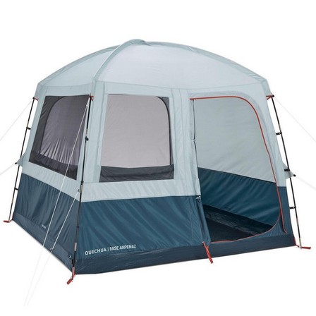 QUECHUA - Camping Living Room With Poles -6-Person- Arpenaz Base M, Blue