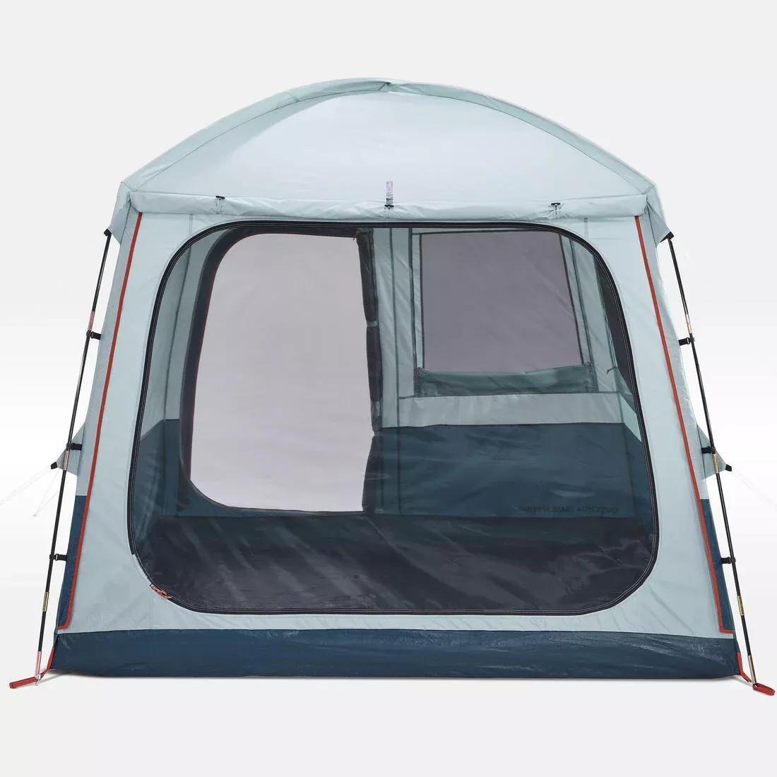 Camping Living Room With Poles -6-Person- Arpenaz Base M, Blue, No Color, large image number 9