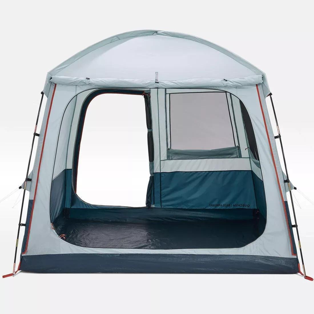 Camping Living Room With Poles -6-Person- Arpenaz Base M, Blue, No Color, medium