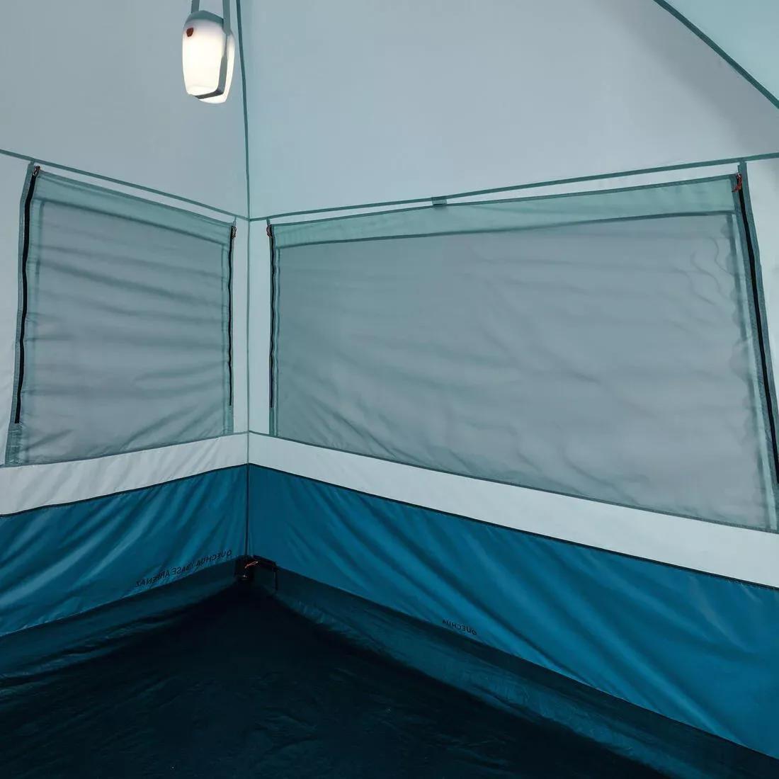 Camping Living Room With Poles -6-Person- Arpenaz Base M, Blue, No Color, large image number 14