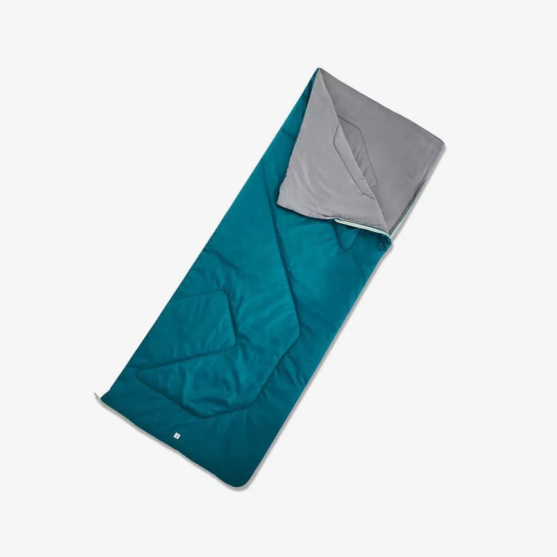 Camping Sleeping Bag - Arpenaz 20C, Turquoise, No Color, large