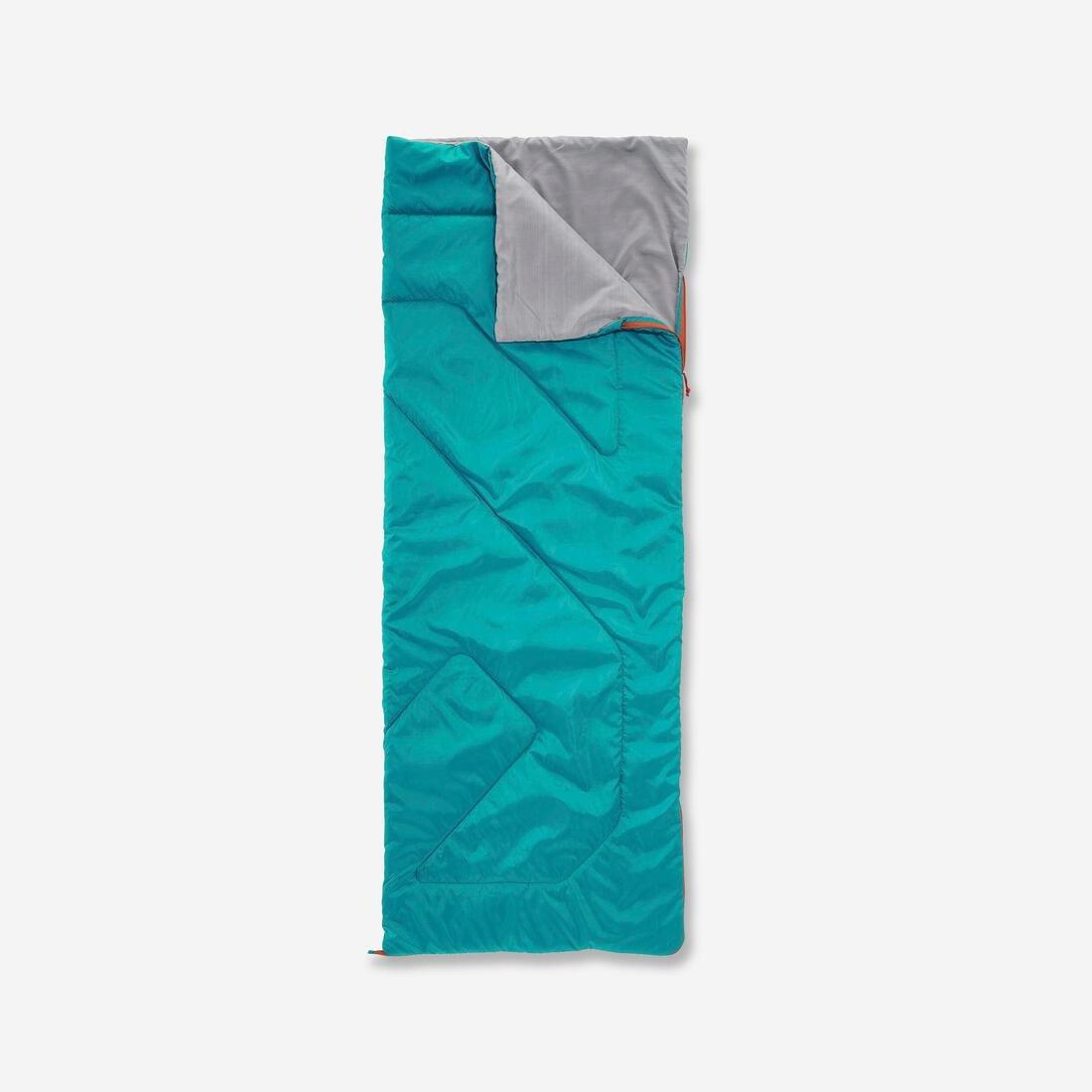 Camping Sleeping Bag - Arpenaz 20C, Turquoise, No Color, large image number 1