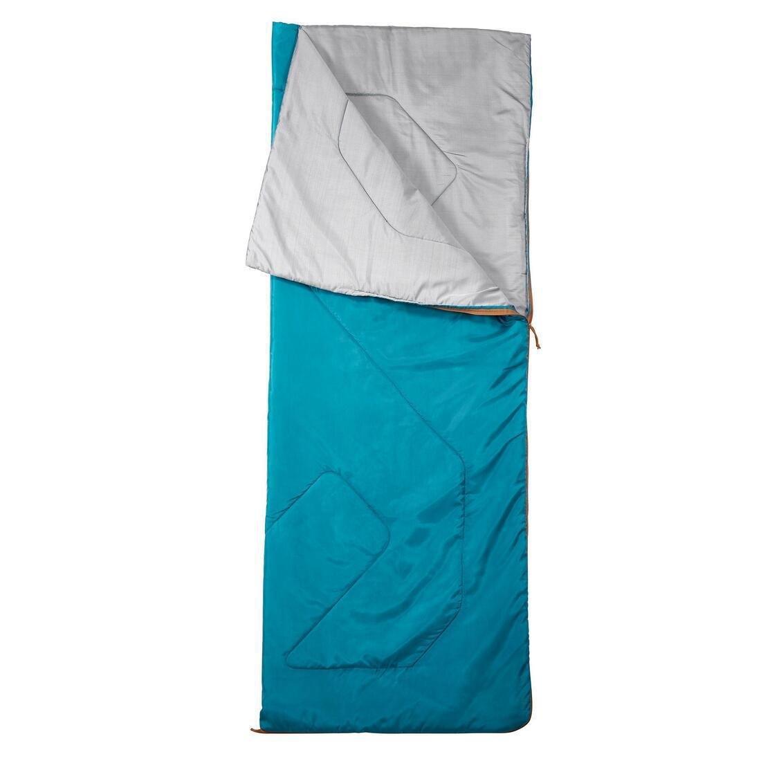 Camping Sleeping Bag - Arpenaz 20C, Turquoise, No Color, large image number 2