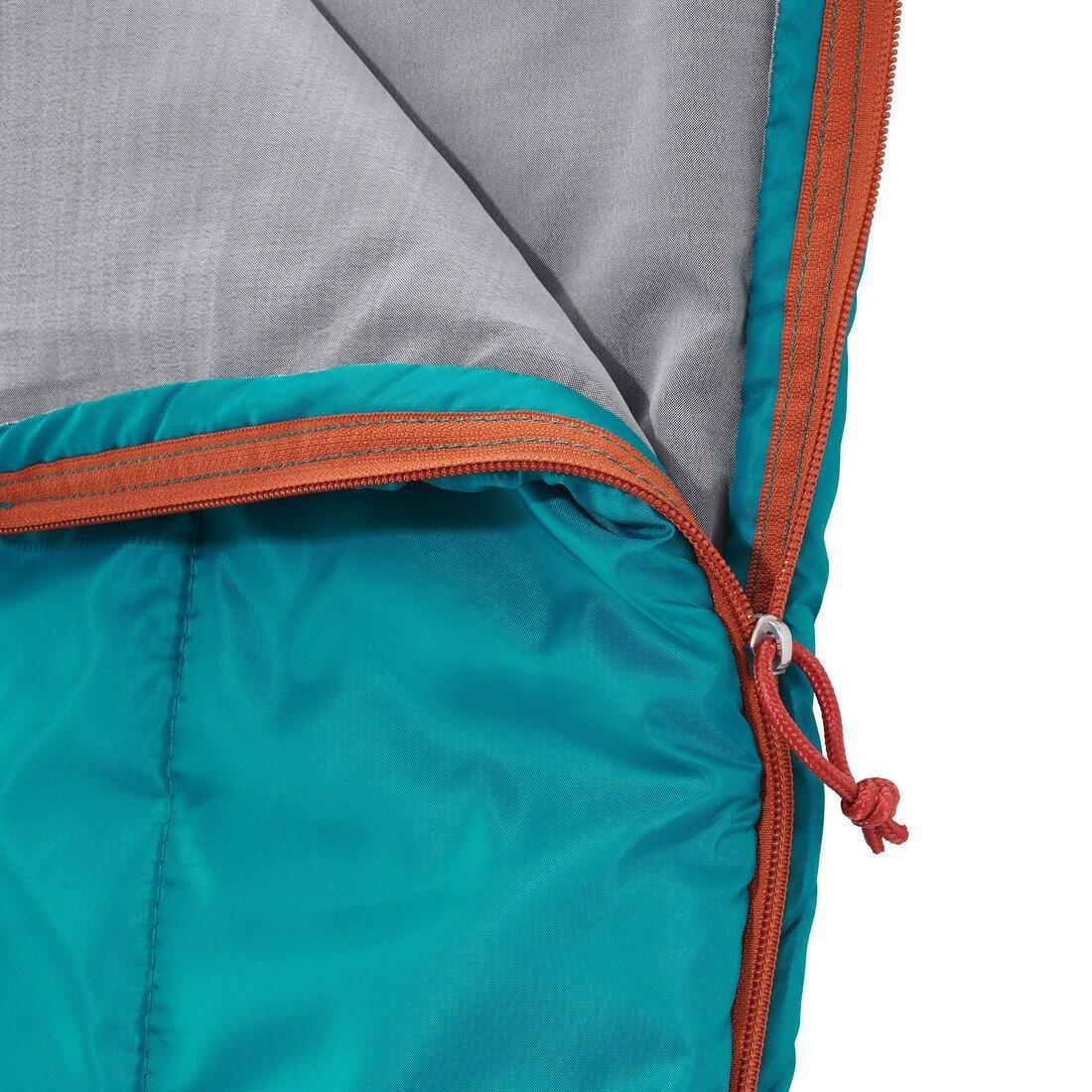 Camping Sleeping Bag - Arpenaz 20C, Turquoise, No Color, large image number 11