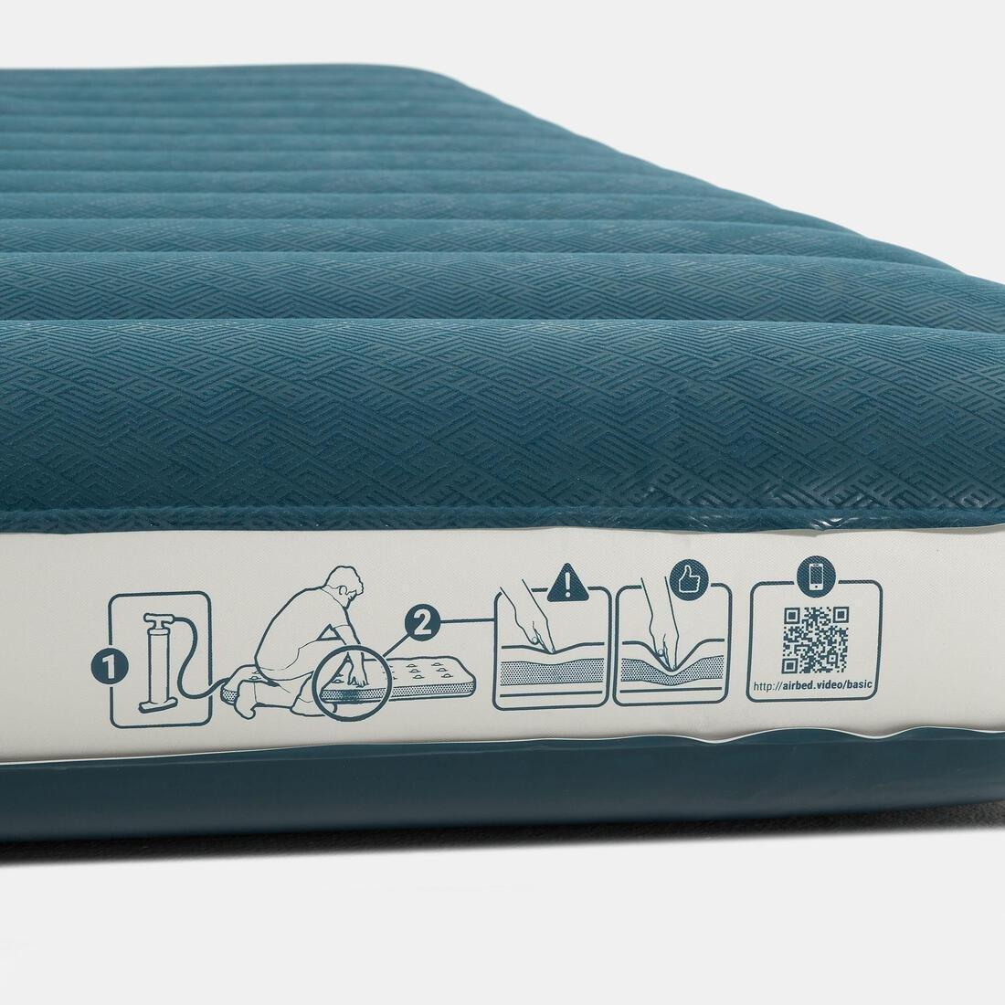 Inflatable Camping Mattress Air Comfort 2 People, Green, No Color, large image number 5