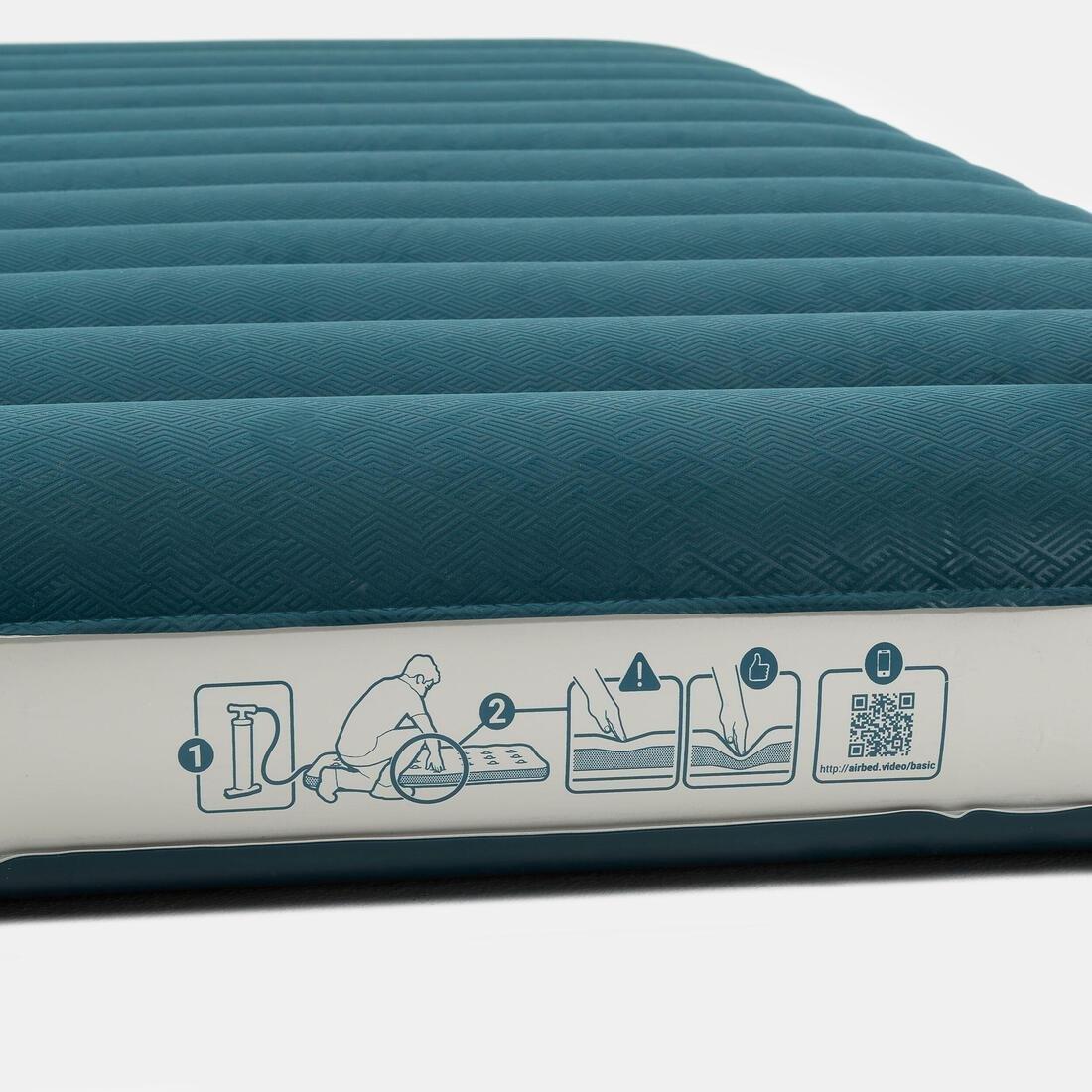 Inflatable Camping Mattress Air Comfort 2 People, Green, No Color, large image number 5
