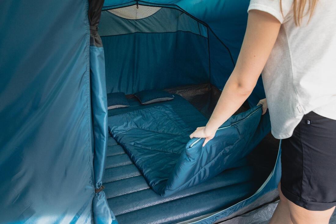 Inflatable Camping Mattress Air Comfort 2 People, Green, No Color, large image number 10