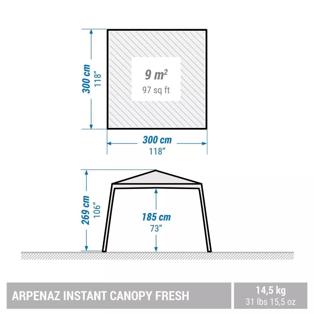 QUECHUA--SHELTER ARPENAZ FRESH INSTANT CANOPY, 5401_000, large image number 3