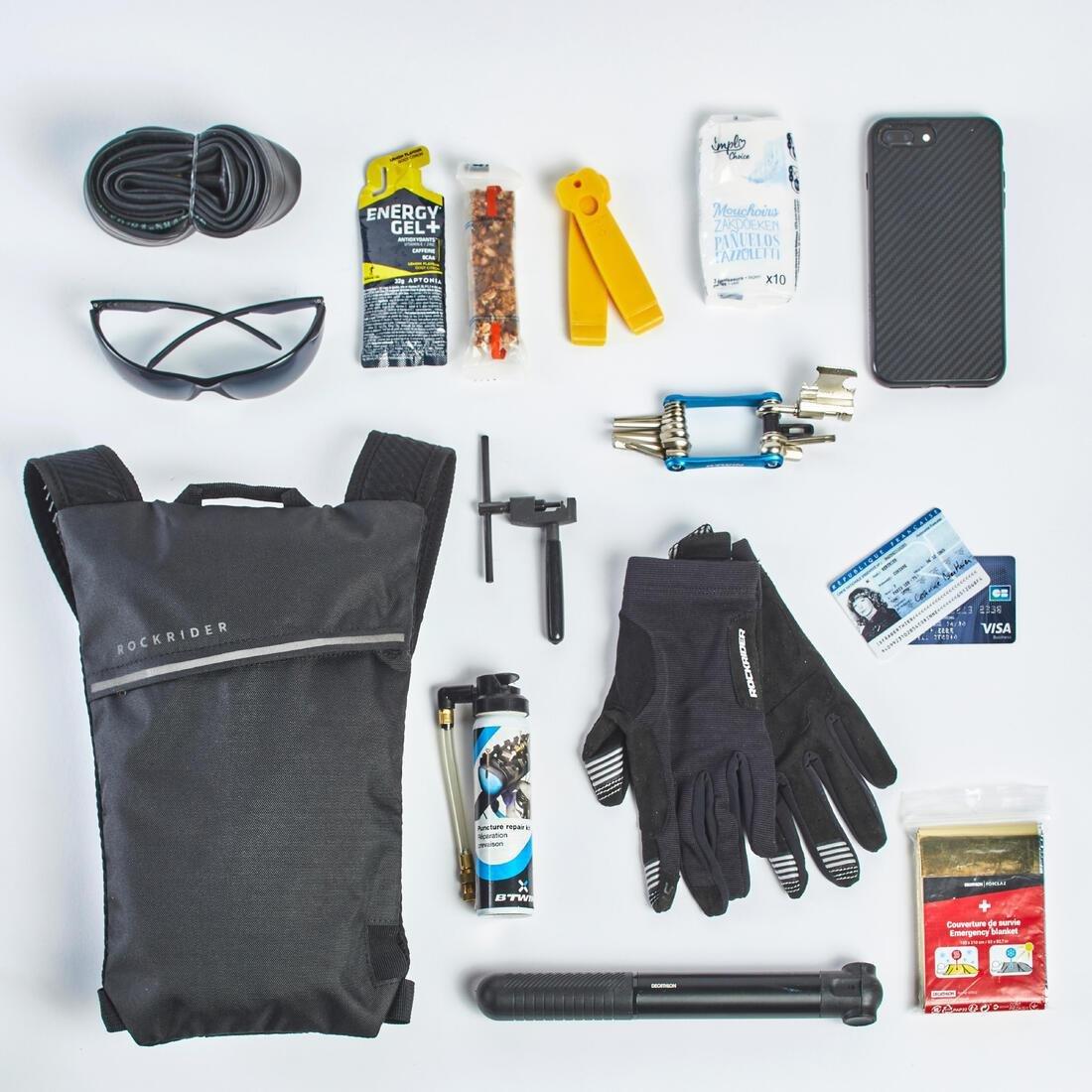 Mountain Bike Hydration Backpack Explore Water, Black, No Color, large image number 3