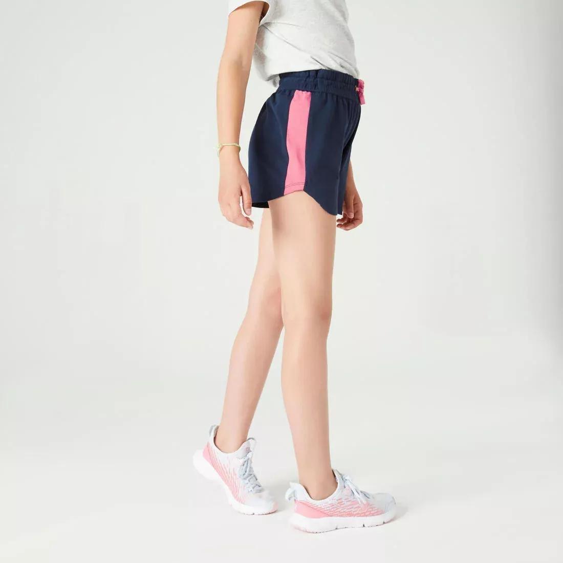 Kids Girls Cotton Shorts, Grey, , large image number 8