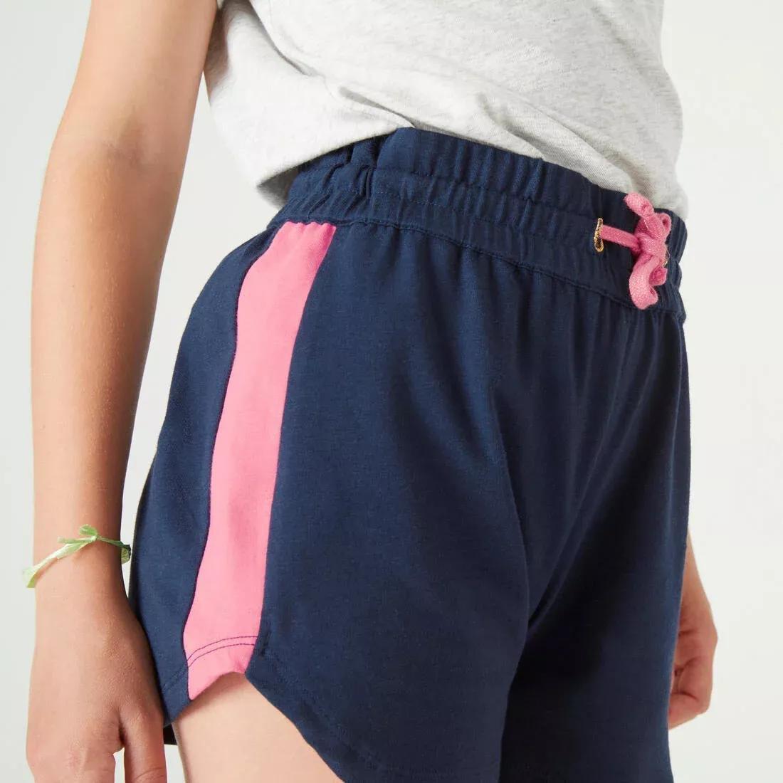 Kids Girls Cotton Shorts, Grey, , large image number 9