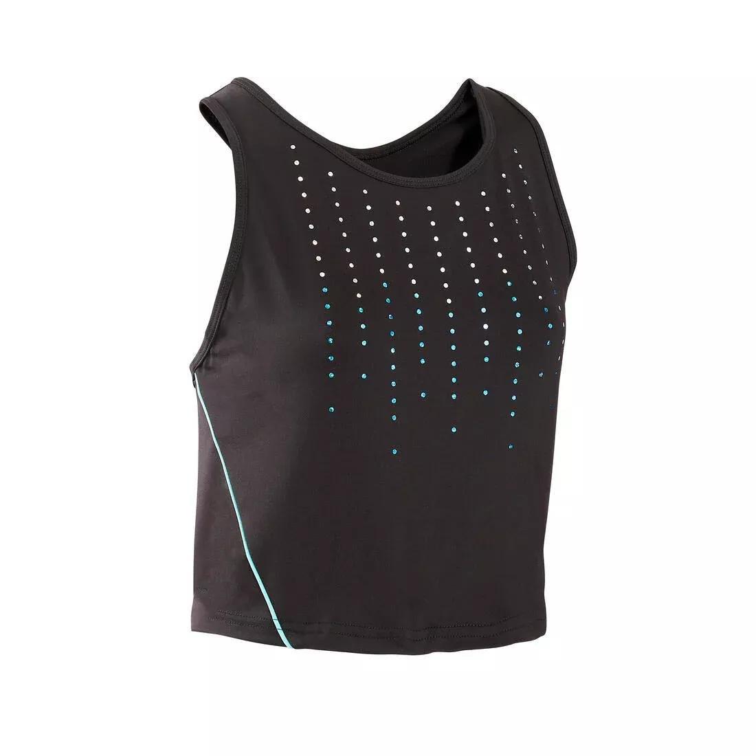 Women Tops Crop Top, Turquoise, No Color, large image number 7
