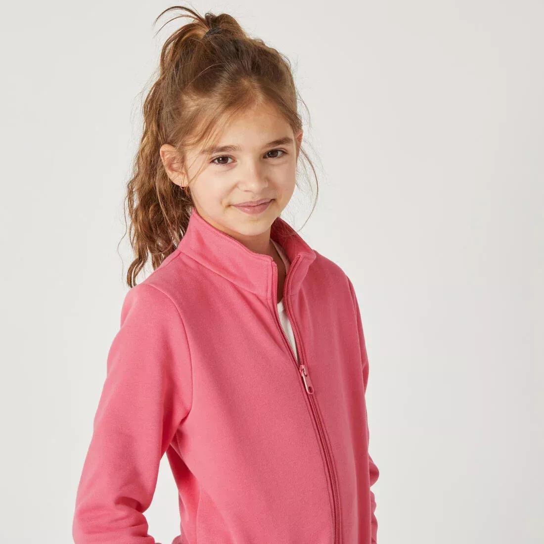 Kids Warm Zip-Up Tracksuit Warmy, Pink, No Color, large image number 10