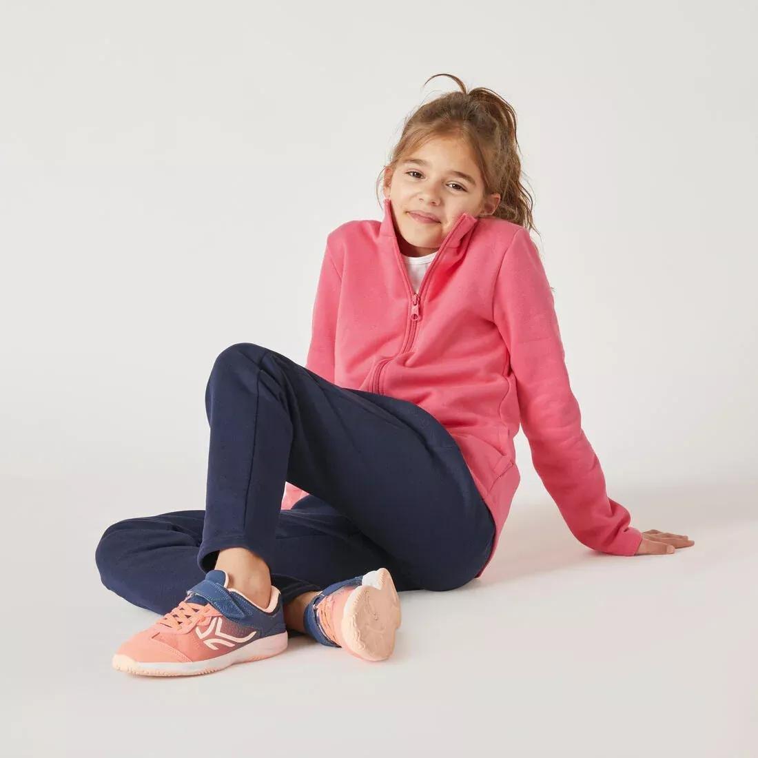 Kids Warm Zip-Up Tracksuit Warmy, Pink, No Color, large image number 11