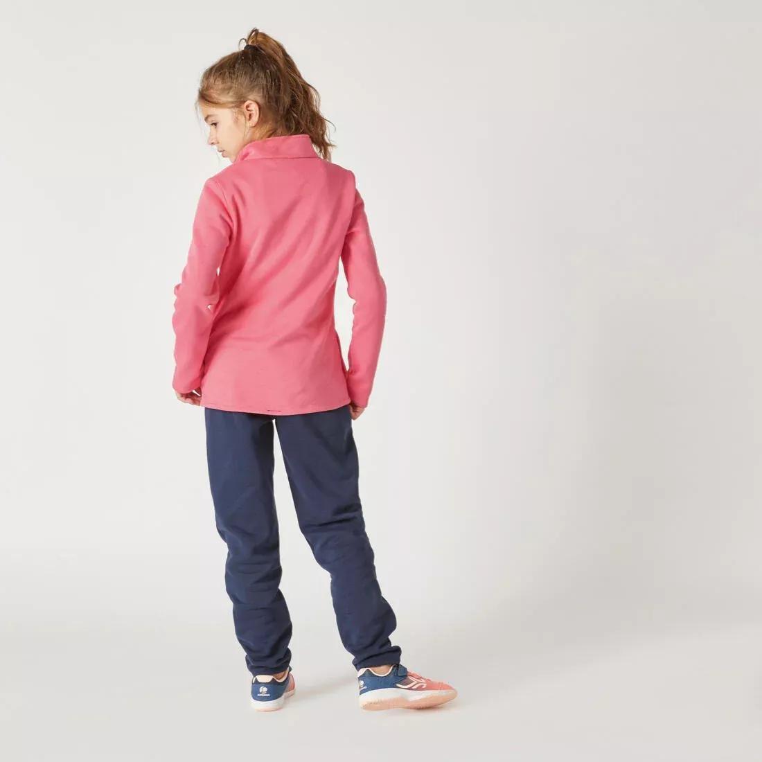 Kids Warm Zip-Up Tracksuit Warmy, Pink, No Color, large image number 12