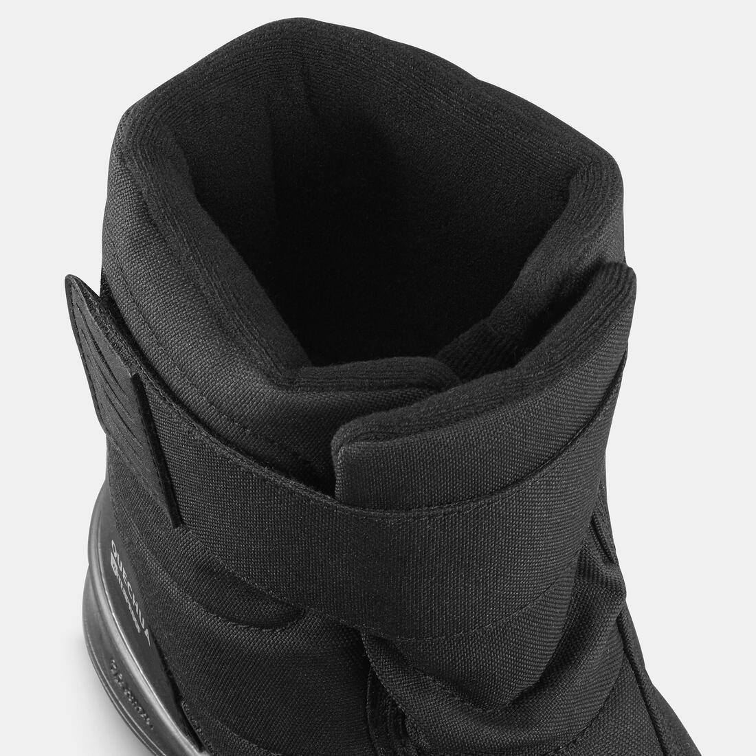 BLACK Kids' warm waterproof snow winter hiking boots SH100, , large image number 5