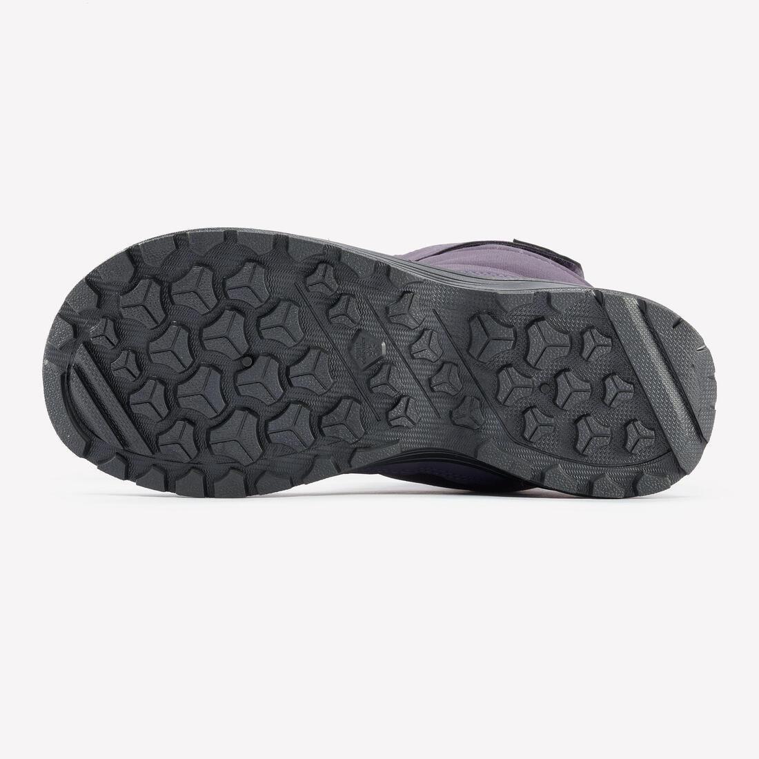 Kids Girls Warm Waterproof Snow Winter Hiking Boots - SH100, Purple, No Color, large image number 5