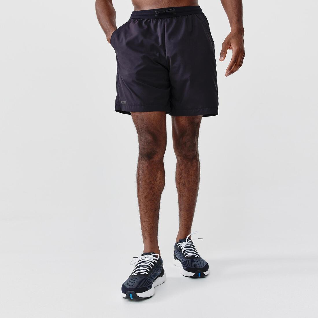 Mens Running Breathable Shorts Dry+, Black, , large image number 0