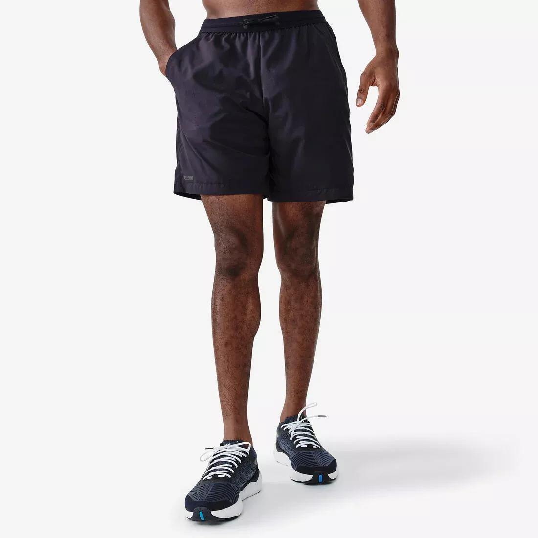 Mens Running Breathable Shorts Dry+, Black, , large image number 1