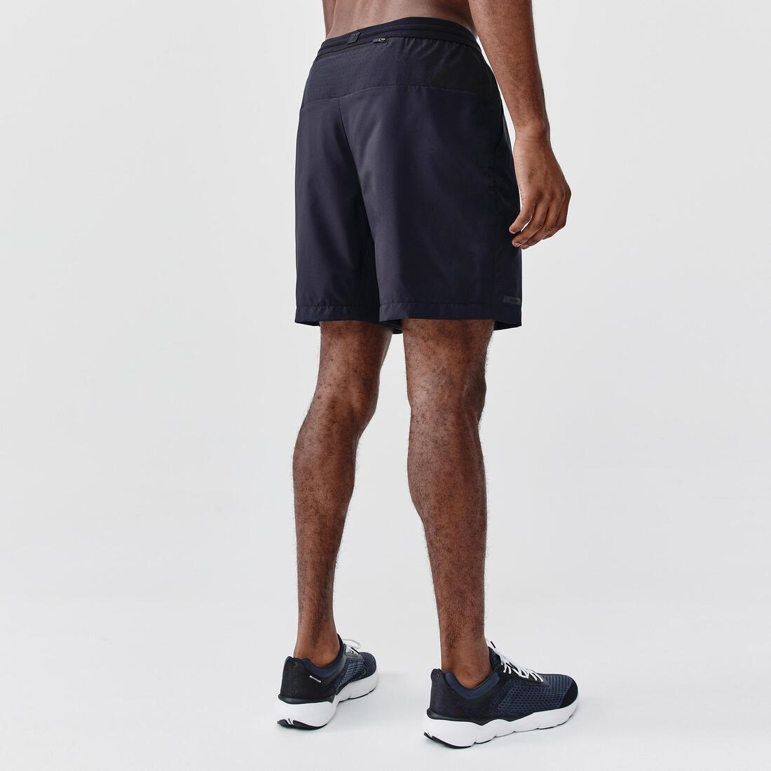 Mens Running Breathable Shorts Dry+, Black, , large image number 2
