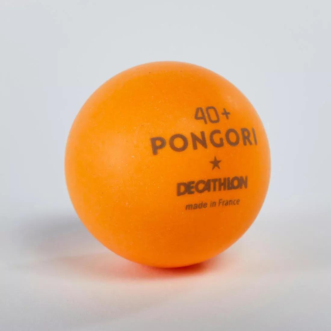 Table Tennis Balls Ttb 100 1* 40+ Pack Of 6, Orange, No Color, large image number 2