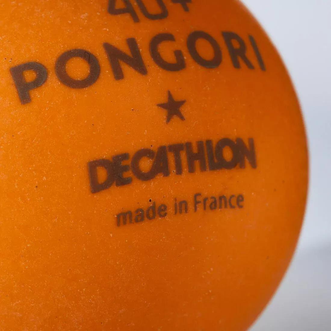 Table Tennis Balls Ttb 100 1* 40+ Pack Of 6, Orange, No Color, large image number 3