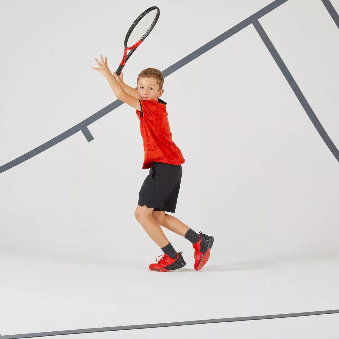 Kids Unisex Tennis T-Shirt - Tts900, Red, , large image number 1