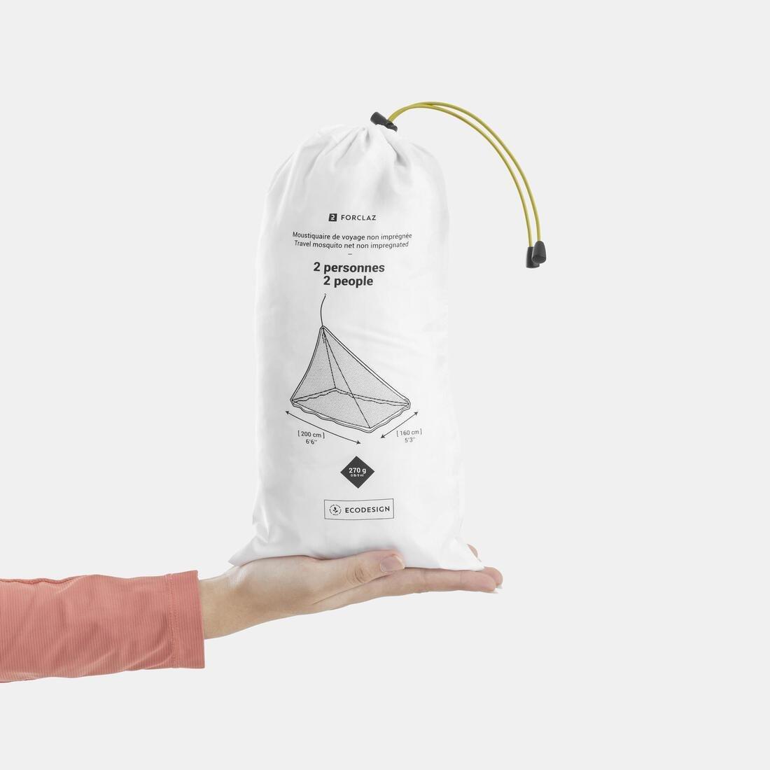 Untreated Travel Mosquito Net - 2 Person, White, No Color, large image number 5