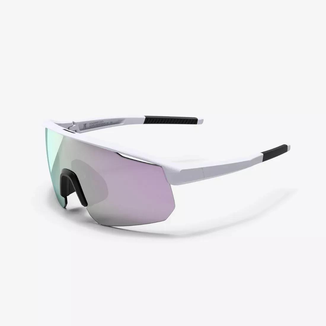 Adults Cycling Glasses Perf 500 Light Category 3, White, No Color, medium