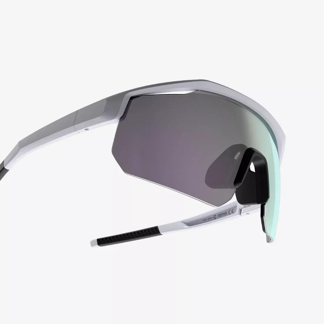 Adults Cycling Glasses Perf 500 Light Category 3, White, No Color, large image number 2