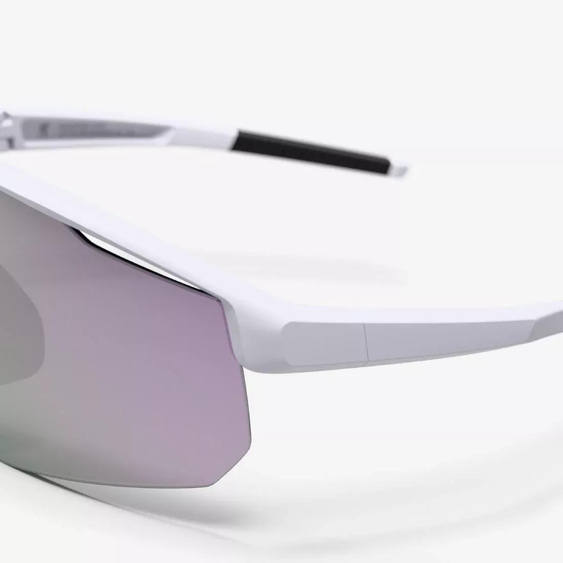 Adults Cycling Glasses Perf 500 Light Category 3, White, No Color, large image number 4