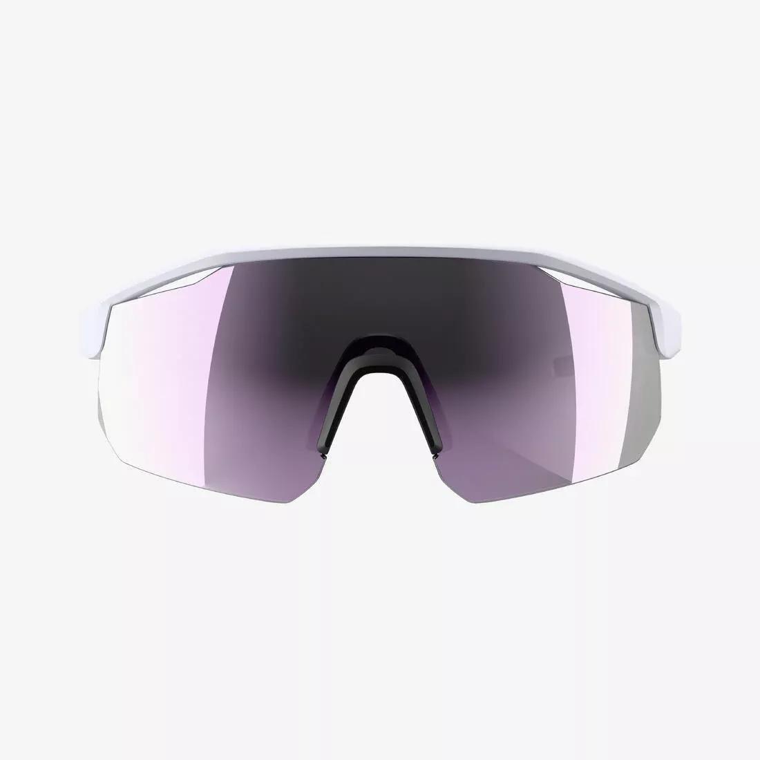 Adults Cycling Glasses Perf 500 Light Category 3, White, No Color, large image number 5