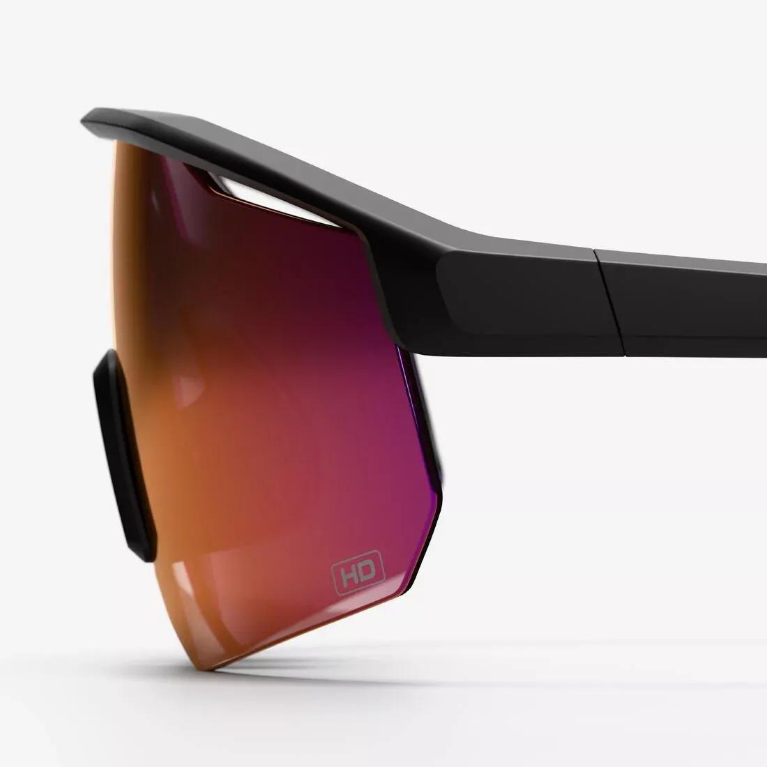 Adult Cycling Glasses - Perf 500 Light HD CAT3, Black, No Color, large image number 4