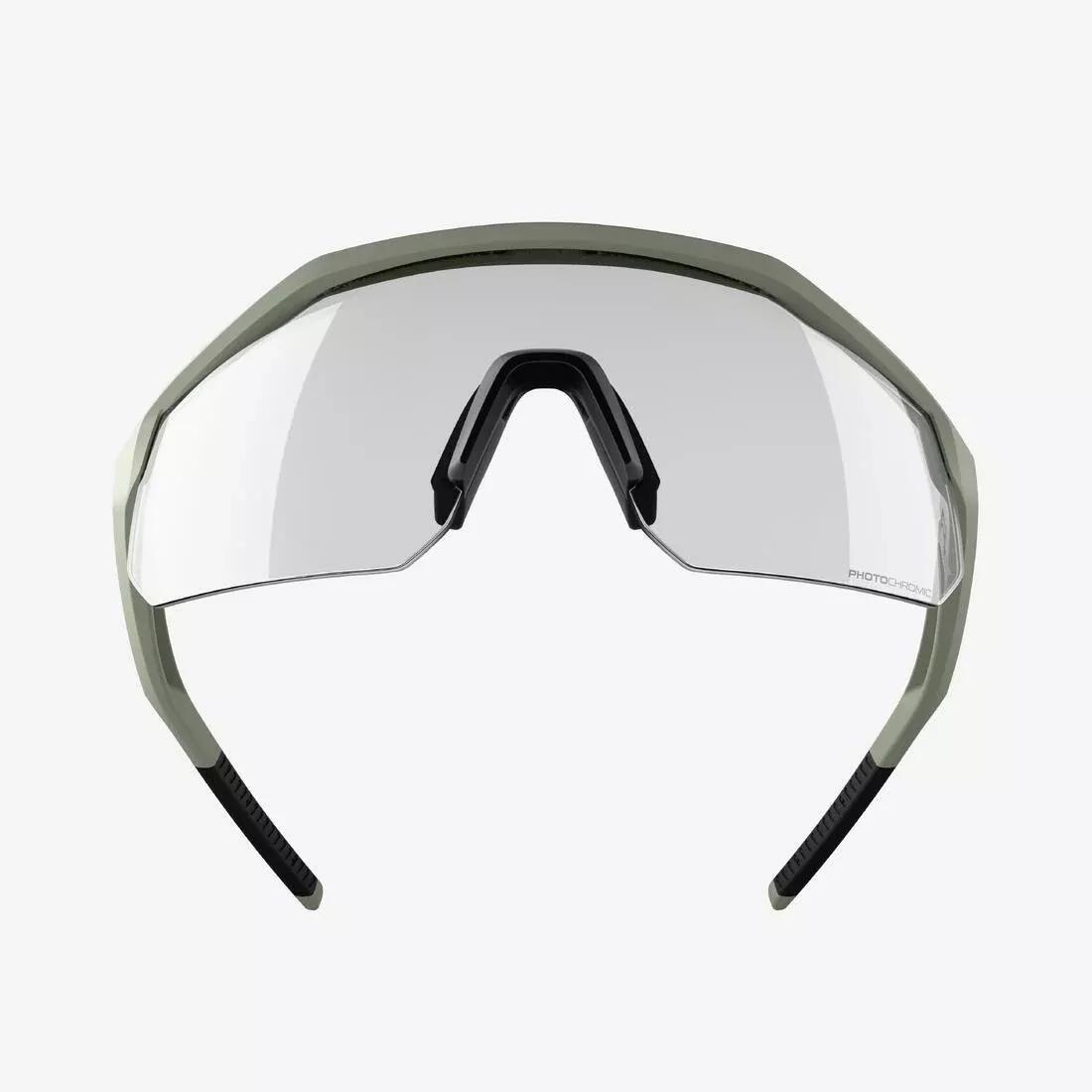 Perf 500 Light Adult Cycling Photochromic Sunglasses, Green, No Color, large image number 1