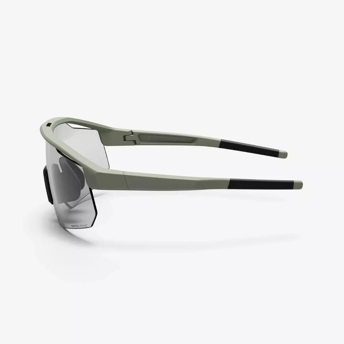 Perf 500 Light Adult Cycling Photochromic Sunglasses, Green, No Color, large image number 2