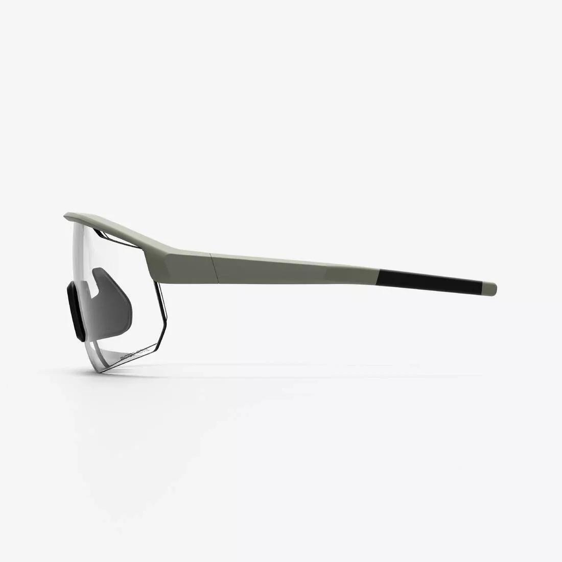 Perf 500 Light Adult Cycling Photochromic Sunglasses, Green, No Color, large image number 3