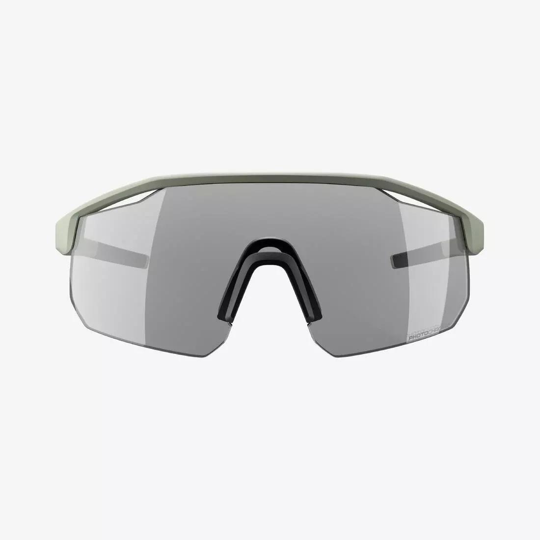 Perf 500 Light Adult Cycling Photochromic Sunglasses, Green, No Color, large image number 4