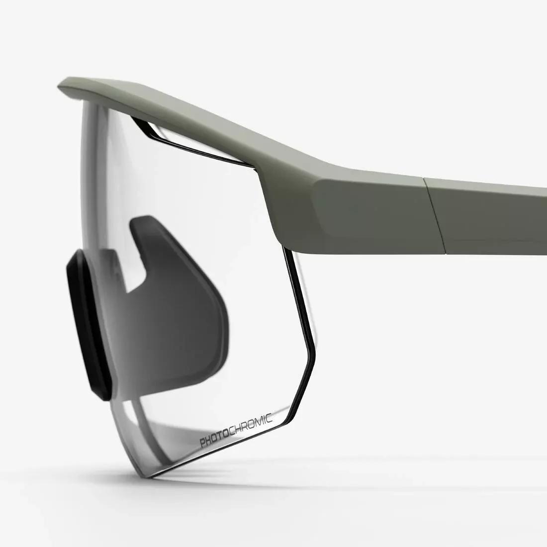 Perf 500 Light Adult Cycling Photochromic Sunglasses, Green, No Color, large image number 7