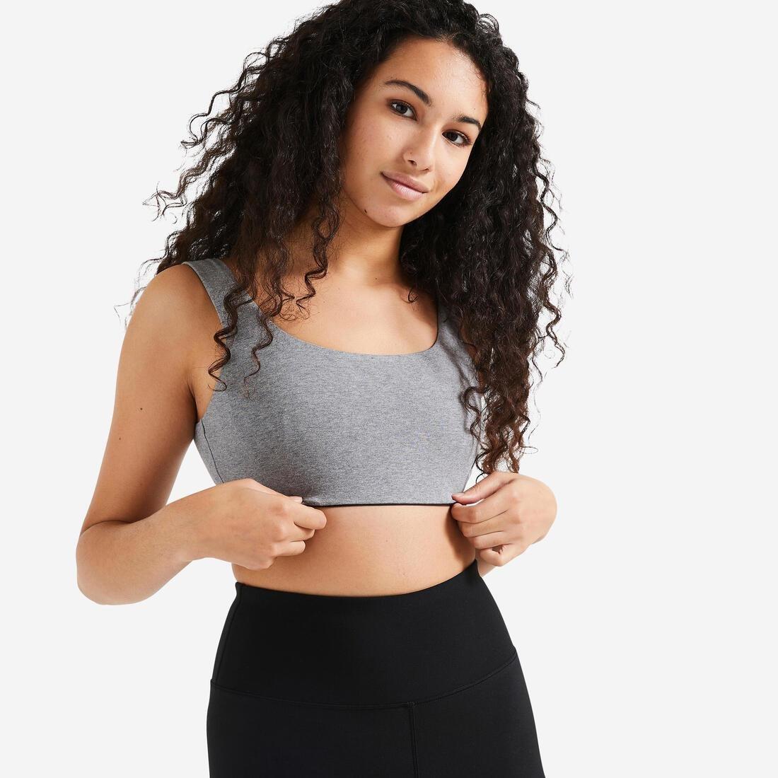 Light Support Fitness Bra 120, Grey, , large image number 4